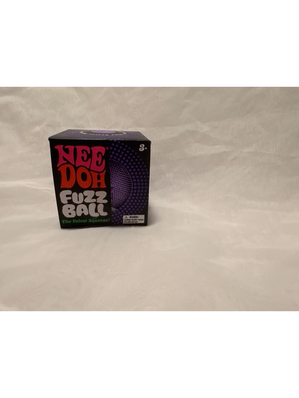 Nee Doh Fuzz Ball Stress Relief Toy - Purple Velvet Squeeze